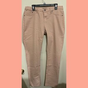 Dots plus size 15/16 curvy light pink jeggings w/rhinestones on front pockets